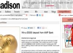 Win a $5000 deposit from AMP Bank