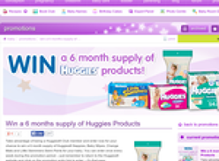 Win a 6 months supply of Huggies Products