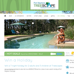 Win a 7 night holiday at Treescapes, Port Stephens! 