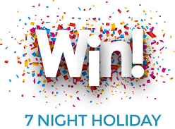 Win a 7 Night Holiday for 2 Adults and 3 Children