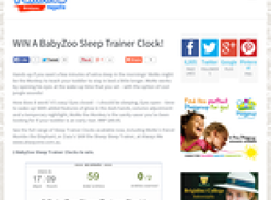 Win A BabyZoo Sleep Trainer Clock!