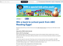 Win a 'Back to School' pack from ABC Reading Eggs!