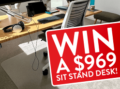 Win a Bamboo Sit Stand Desk