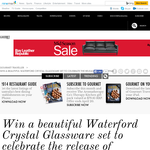 Win a beautiful Waterford Crystal glassware set!