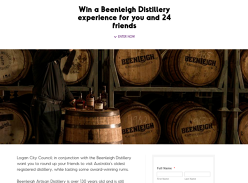 Win a Beenleigh Distillery Qld experience for you and 24 friends