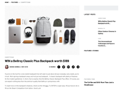 Win a Bellroy Classic Plus Backpack