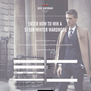 Win a 'Ben Sherman' $1,500 winter wardrobe!