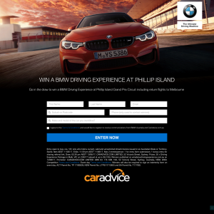 Win a BMW driving experience at Philip Island!