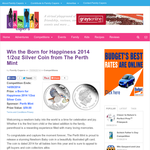 Win a Born for Happiness 2014 1/2oz Silver Coin