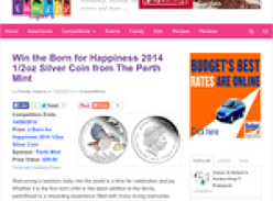 Win a Born for Happiness 2014 1/2oz Silver Coin