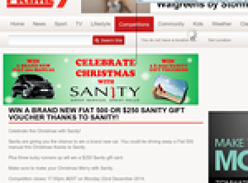 Win a brand new Fiat 500 or 1 of 3 $250 Sanity gift vouchers!