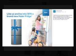 Win a brand new Haier fridge!
