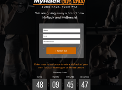Win a brand new 'MyRack' & 'MyBench' for your home gym or fitness centre!