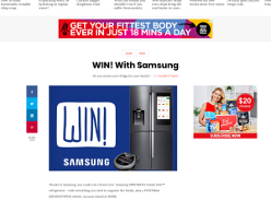Win a brand new Samsung SRF671BFH2 Family Hub™ refrigerator