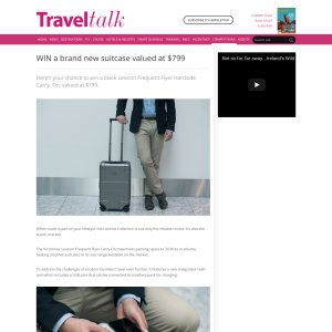 Win a brand new suitcase