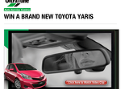 Win a brand new Toyota Yaris!