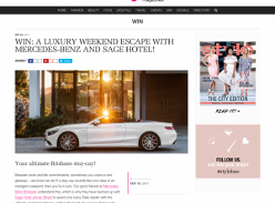 Win a Brisbane luxury weekend escape with Mercedes-Benz & Sage Hotel
