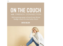 Win a Brosa Design Couch worth $3000!