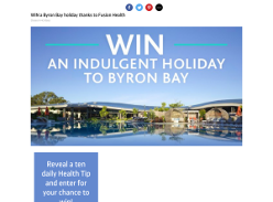 Win a Byron Bay holiday