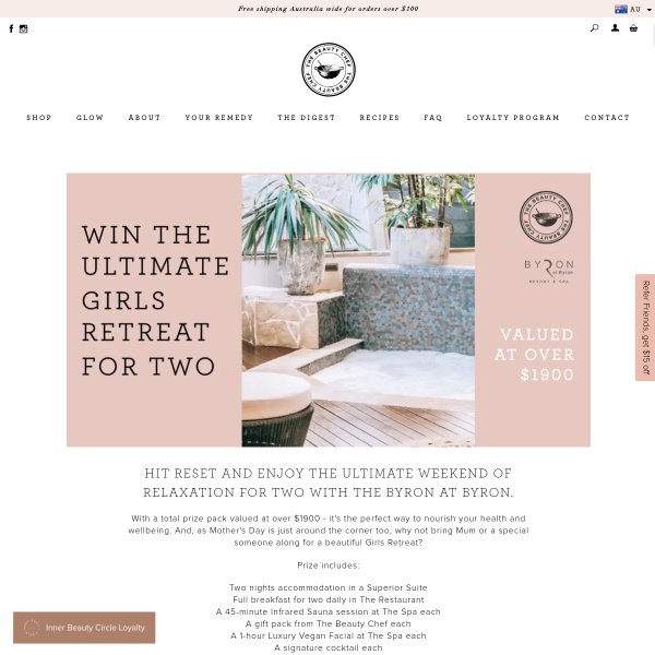 Win a Byron Bay Pamper Weekend for 2