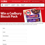 Win a Cadbury Biscuit Pack