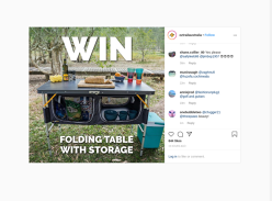 Win a campsite kitchen folding table!