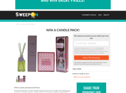 Win a candle pack valued at $100!