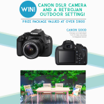 Win a Canon DSLR Camera & a Retrojan outdoor setting!