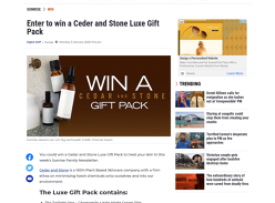 Win a Ceder & Stone Luxe Gift Pack!