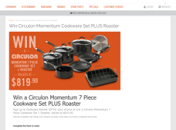Win a Circulon 'Momentum' 7-piece cookware set & roaster!