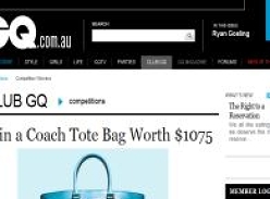 Win a Coach tote bag worth $1075!