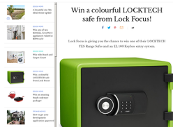 Win a colourful LOCKTECH safe!