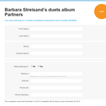 Win a copy of Barbara Streisand's duets album Partners
