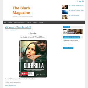 Win a copy of Guerrilla on DVD