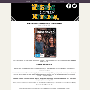 Win a copy of Rosehaven Series 2 on dvd