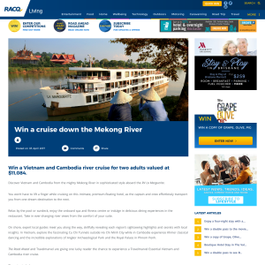 Win a cruise down the Mekong River! (RACQ Members - QLD Residents ONLY)