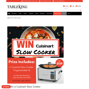 Win a Cuisinart Slow Cooker