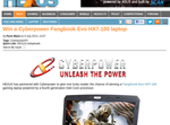 Win a Cyberpower Fangbook Evo HX7-100 laptop!