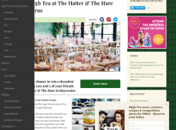 Win a decadent High Tea for you and 3 of your friends