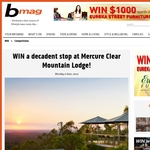 Win a decadent stop at Mercure Clear Mountain Lodge!