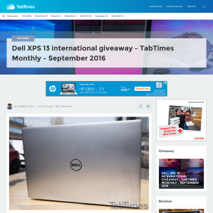 Win a Dell XPS 13 UltraBook!