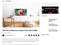 Win a Depict Frame