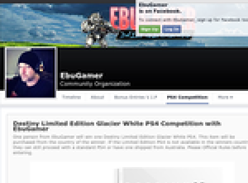 Win a Destiny Limited Edition Glacier White PS4