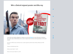 Win a Detroit signed poster and Blu-ray