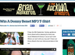 Win A Donny Benet MP3 T-Shirt