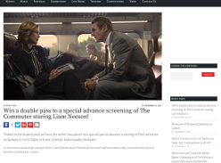 Win a double pass to a special advance screening of The Commuter