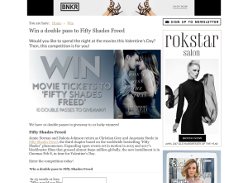 Win a double pass to Fifty Shades Freed