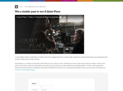 Win a double pass to see A Quiet Place