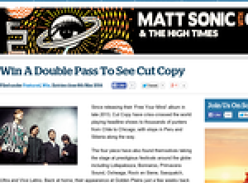 Win a Double Pass To See Cut Copy
