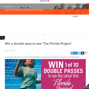 Win a double pass to see 'The Florida Project'